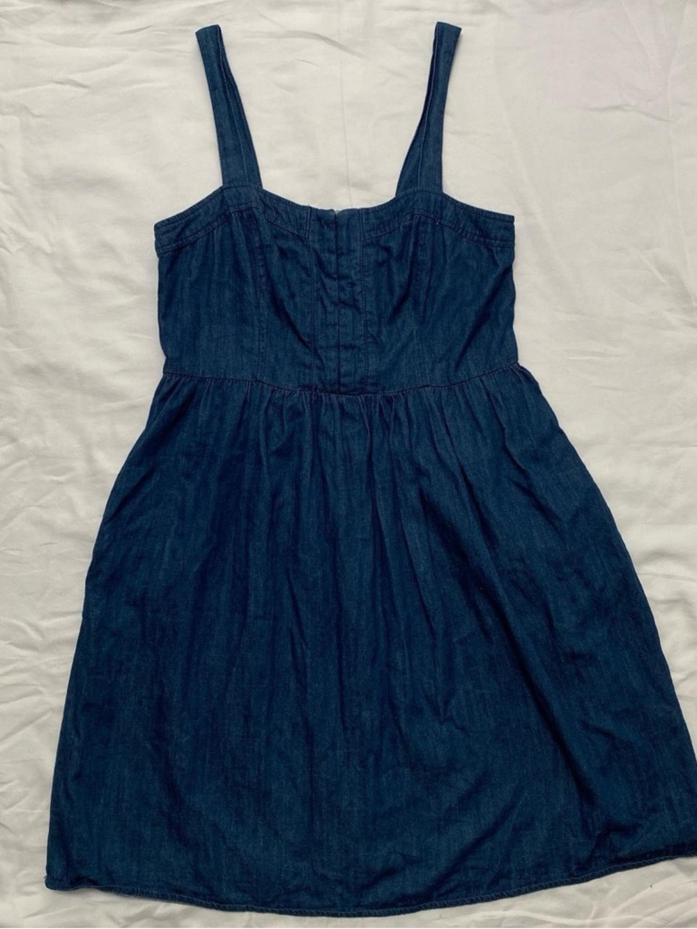 Mossimo Dark Blue Denim Sundress - Sleeveless Cotton Blend